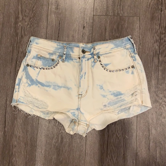 High waisted denim shorts - Picture 1 of 4